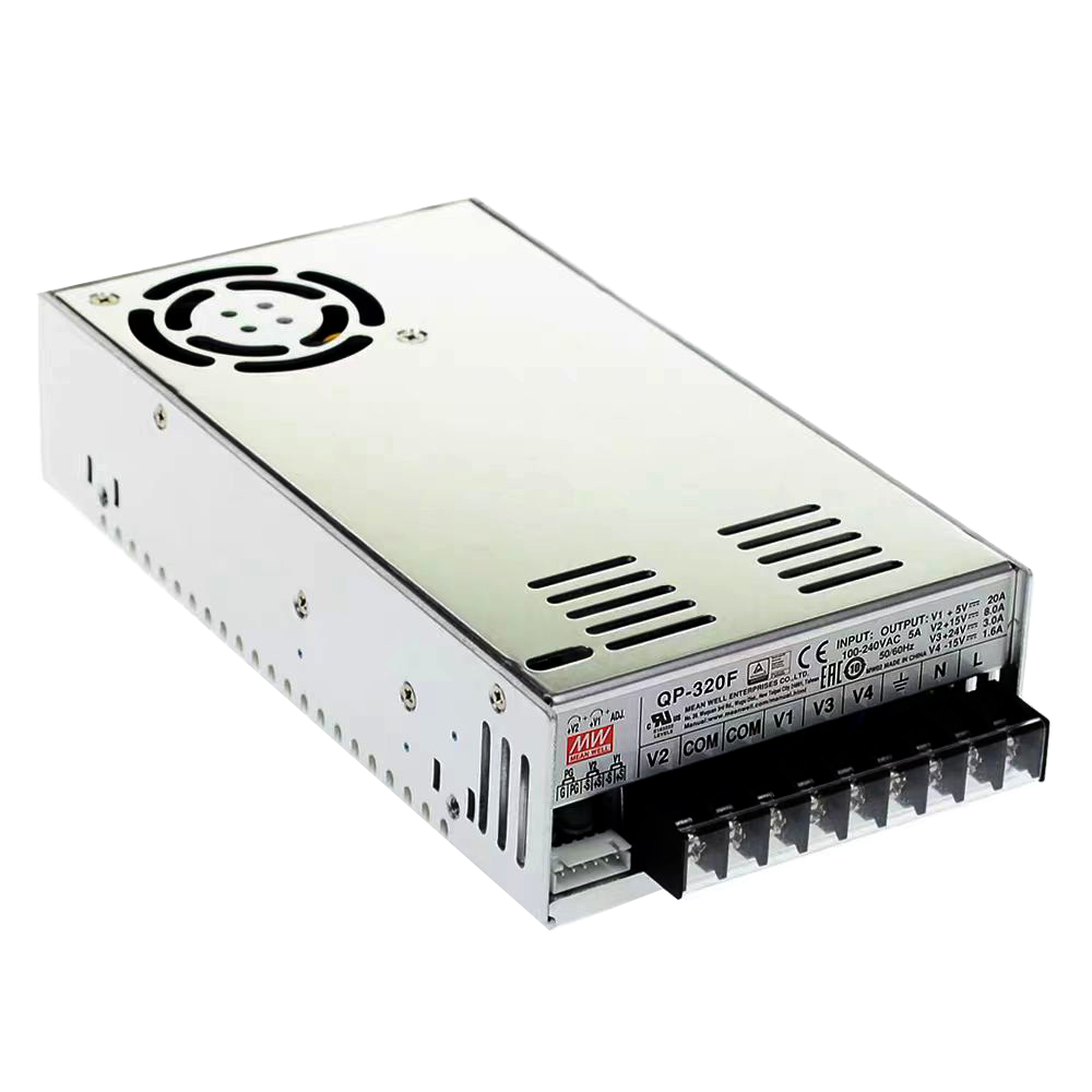 明纬QP-320四组输出带PFC电源