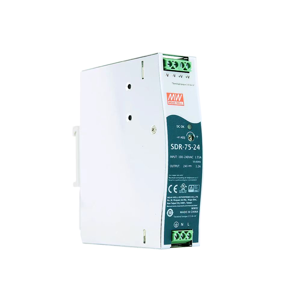 明纬SDR-75-24带PFC导轨型电源