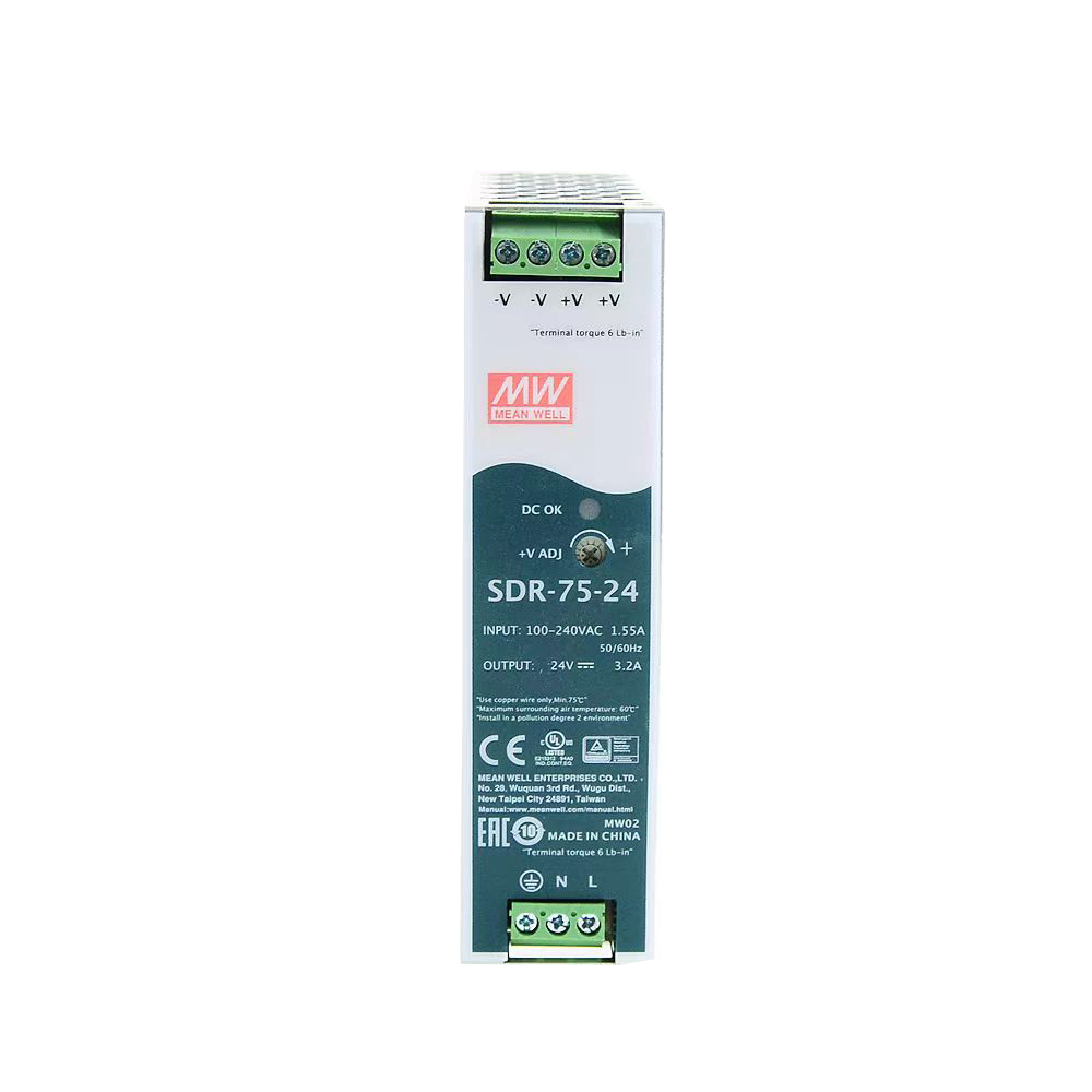 明纬SDR-75-24带PFC导轨型电源