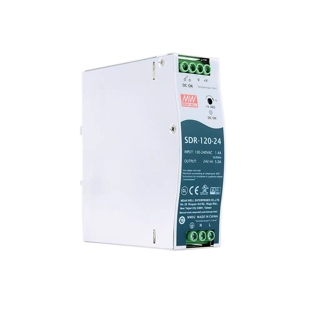 SDR-120-24明纬导轨型PFC电源