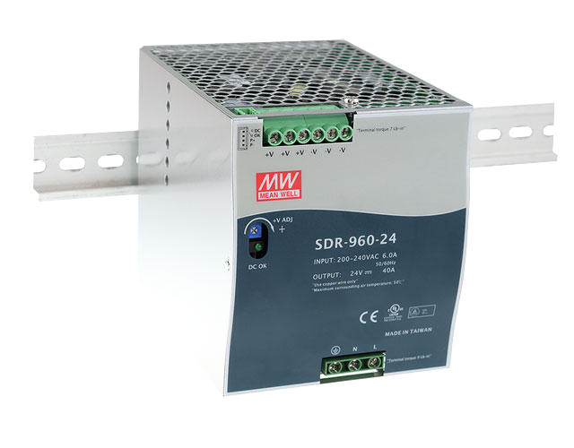 大功率SDR-960-24导轨电源PFC并联
