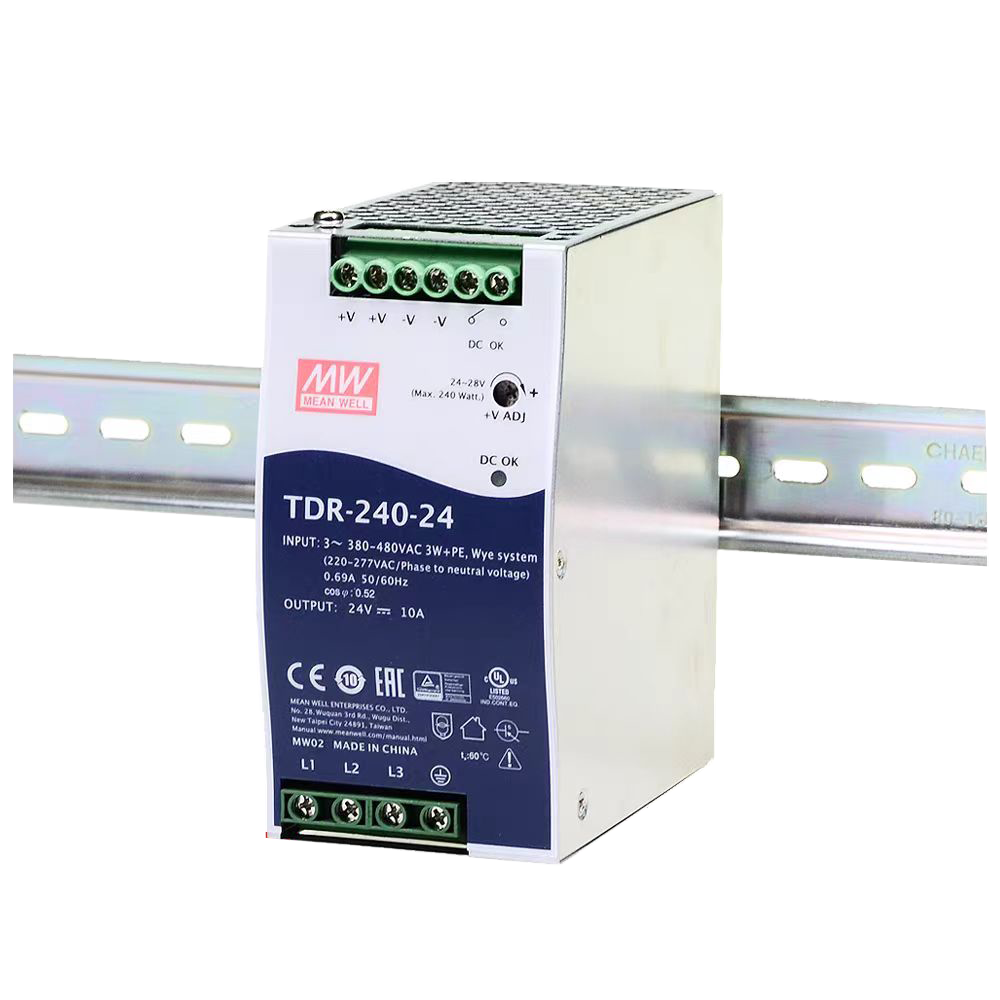 明纬导轨电源TDR-240-24三组输出