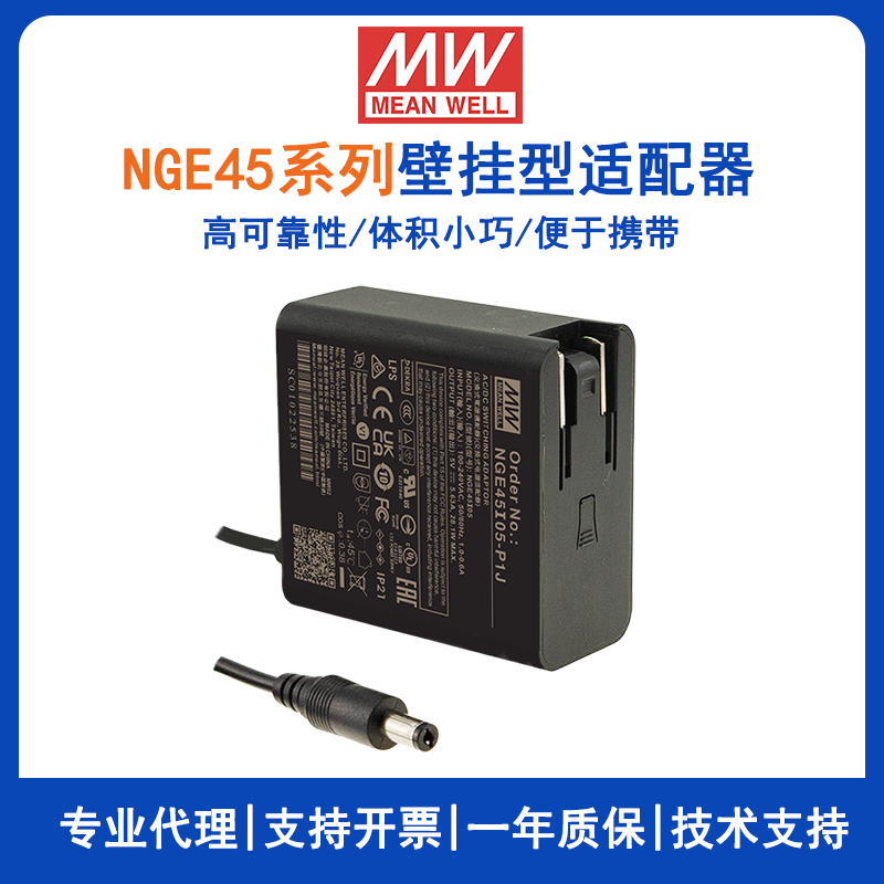 明纬45W绿能适配器NGE45I05-P1J
