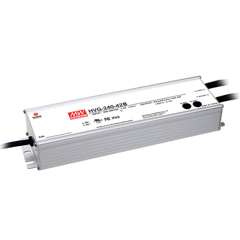 明纬HVG-240系列240W恒流型+恒压型LED驱动器