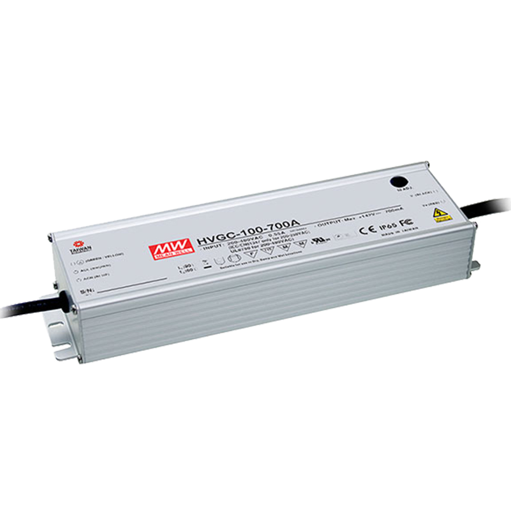 明纬HVGC-100系列100W恒流型LED驱动器