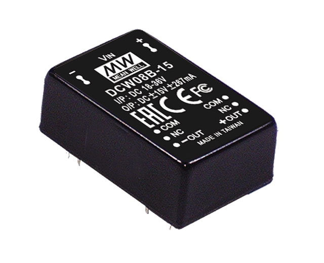 明纬电源DCW08系列8W DC-DC稳压双组输出转换器