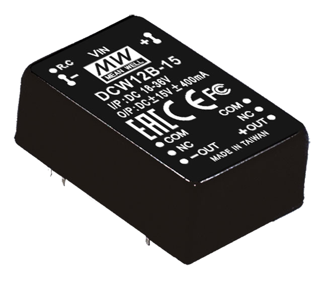明纬电源DCW12系列12W DC-DC稳压双组输出转换器