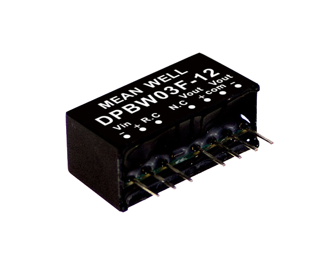 明纬电源SPBW03单组DPBW03双组3W SIP封装DC-DC稳压转换器