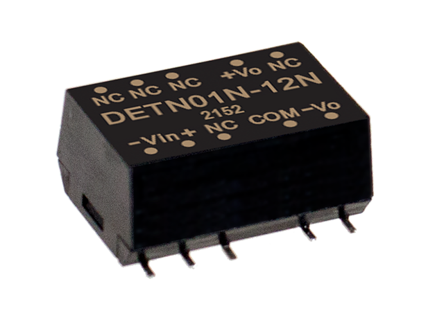 明纬电源DETN01-N系列1W SMD封装DC-DC非稳压转换器
