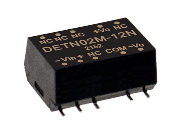 明纬电源DETN02-N系列2W SMD封装DC-DC非稳压转换器