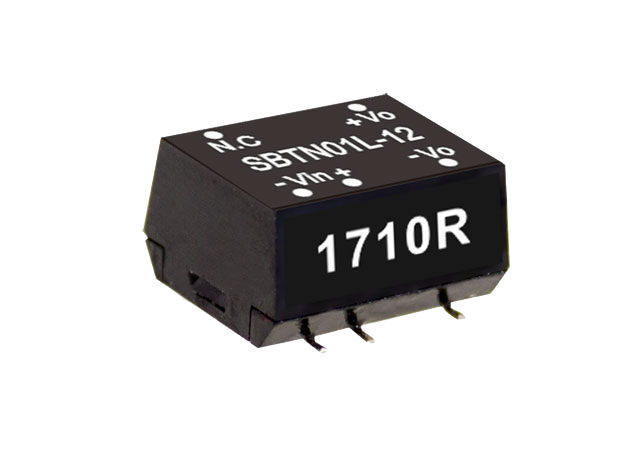 明纬电源SBTN01系列1W SMD封装DC-DC非稳压转换器